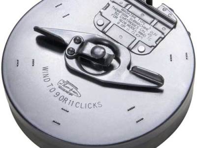 THOMPSON MAGAZINE DRUM 45ACP – 50RD BLUED STEEL