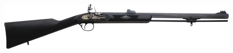TRADITIONS DEERHUNTER RIFLE – 50 CAL 24″ FLINTLOCK BLUE/SYN