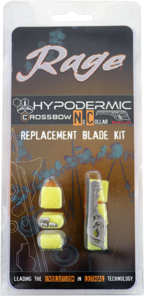 RAGE REPLACEMENT BLADES – HYPODERMIC XBOW NO-COLLAR