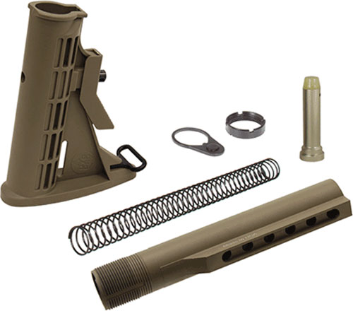 UTG STOCK ASSEMBLY AR-15 FDE – 6 POSITION MIL-SPEC