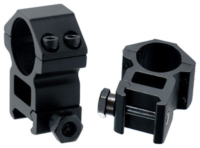 UTG RINGS 1″ HIGH PROFILE – MATTE BLACK PICATINNY/WEAVER