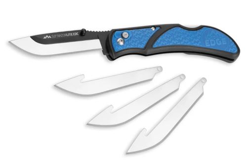 OUTDOOR EDGE 3″ RAZOR LITE – EDC FOLDER BLUE W/4 BLADES