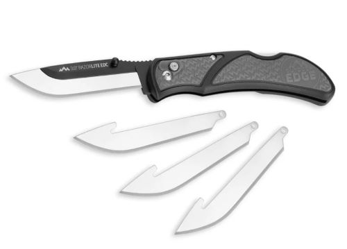 OUTDOOR EDGE 3″ RAZOR LITE – EDC FOLDER GRAY W/4 BLADES