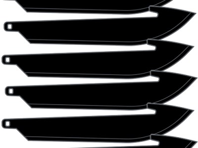 OUTDOOR EDGE 3.5″ REPLACEMENT – BLADES 6-PACK BLACK BLADES