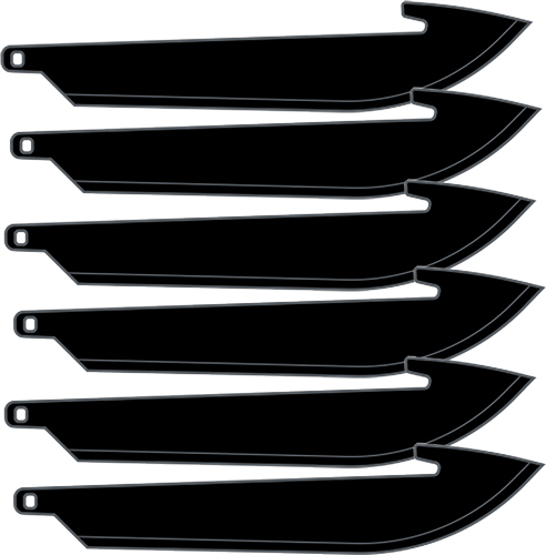 OUTDOOR EDGE 3.5″ REPLACEMENT – BLADES 6-PACK BLACK BLADES