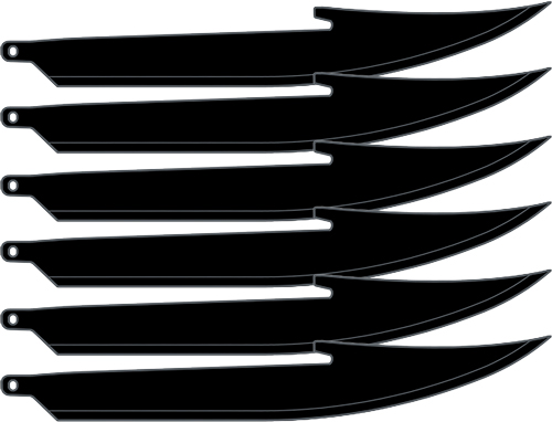 OUTDOOR EDGE 5″ REPLACEMENT – BLADES 6-PACK BONING/FILLET