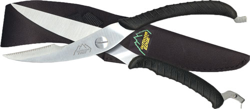 OUTDOOR EDGE GAME SHEARS – 3.5″ S/S BLACK W/NYLON SHEATH