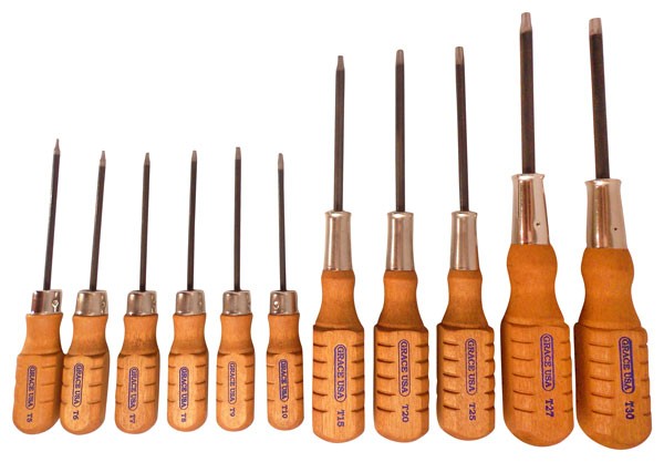 GRACE USA SCREWDRIVER SET – TORX HEAD SET OF 11