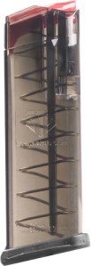 ETS MAGAZINE FOR GLOCK 9MM – 10RD CARBON SMOKE FIT 19/26