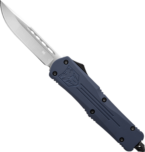 COBRATEC SMALL FS3 OTF NYPD – BLUE 3″ D2 DROP POINT
