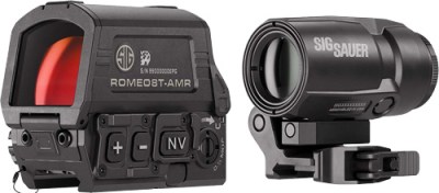SIG RED DOT/MAGNIFIER COMBO – ROMEO8T/JULIET3 AMR BLACK