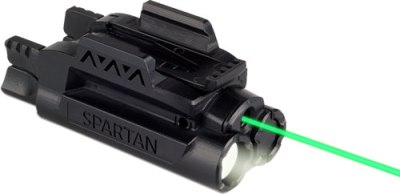 LASERMAX LASER/LIGHT RAIL – MOUNT SPARTAN GREEN/WHITE LED