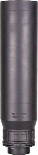 RUGGED SUPPRESSORS SUB 9 – 9MM HUB W/ RU3 LUG MOUNT BLACK