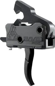 RISE TRIGGER RAVE PCC CURVED – 3.5LB AR-15 W/ANTI WALK PINS