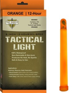 TAC SHIELD TACTICAL LIGHT – STICK 12 HOUR 6″ ORANGE 10PK