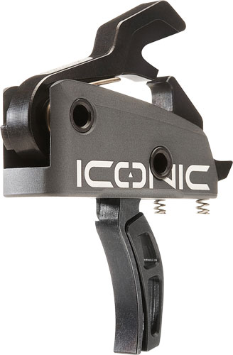 RISE TRIGGER ICONIC GRAY – 2-STAGE 1-2LB AR-15 W/PINS