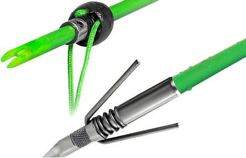TRUGLO BOWFISHING SPEED SHOT – ARROW W/SPRING FSHR PNT & SLDE