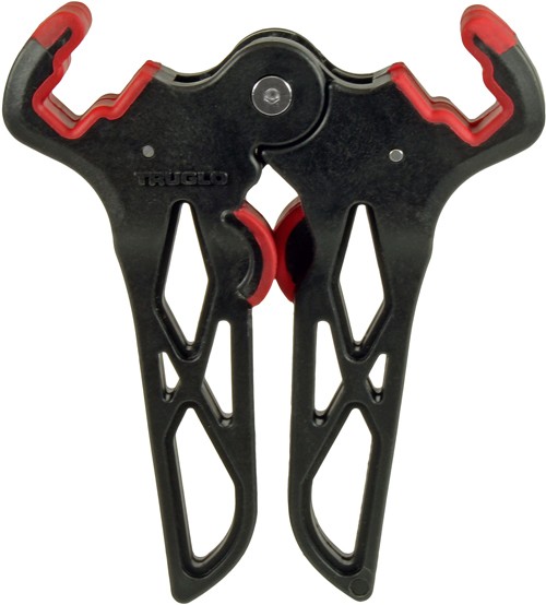 TRUGLO MINI BOW STAND BOW-JACK – 5.8″ BLACK/RED