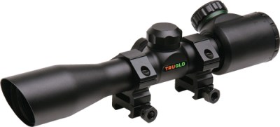 TRUGLO CROSSBOW SCOPE 4X32 – BLACK WITH RINGS ILLMNTD RETCL