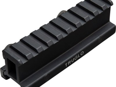 TRUGLO 1-PIECE PICATINNY RISER – MOUNT 1″ RISE 4″ LENGTH