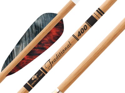 GOLD TIP ARROW TRADITIONAL – 4″ FEATHERS 1/2DOZ