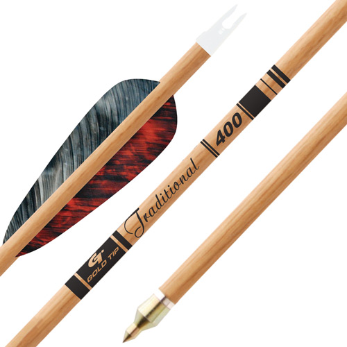 GOLD TIP ARROW TRADITIONAL – 4″ FEATHERS 1/2DOZ