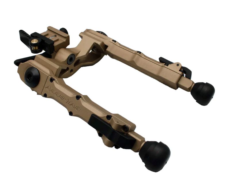 ACCU-TAC BIPOD WIDE BODY RIFLE – 7.5″ MAX HEIGHT PICATINNY TAN