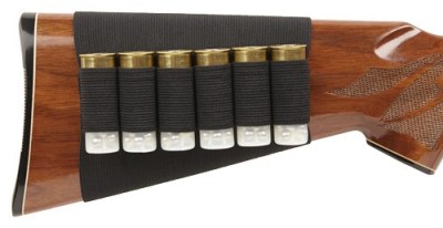 BULLDOG SHOTGUN STOCK SLEEVE – HOLDS 6 SHELLS BLACK NYLON
