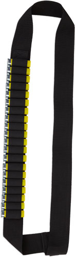 BULLDOG SHOTGUN AMMO BANDOLIER – HOLDS 20 SHELLS 2″ WEBBING BLK
