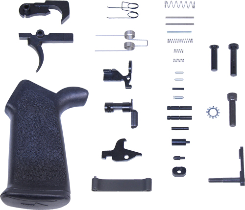 GUNTEC COMPLETE LOWER PARTS – KIT AR10 W/ ERGONOMIC GRIP