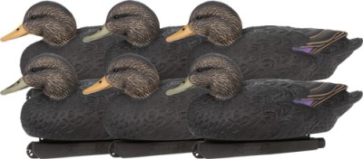 ZINK FLOATER DECOYS BLACK DUCK – 6 PACK