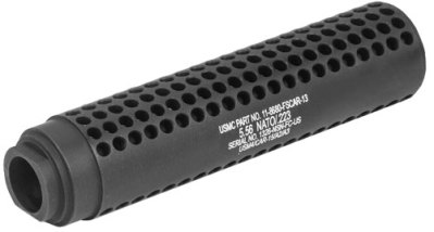 GUNTEC AR15 FAKE SUPPRESSOR – SOCOM STYLE 1/2X28 TPI BLACK