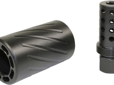 GUNTEC AR15 5.56 MUZZLE BRAKE – W/ QUICK DETACH BLAST SHIELD