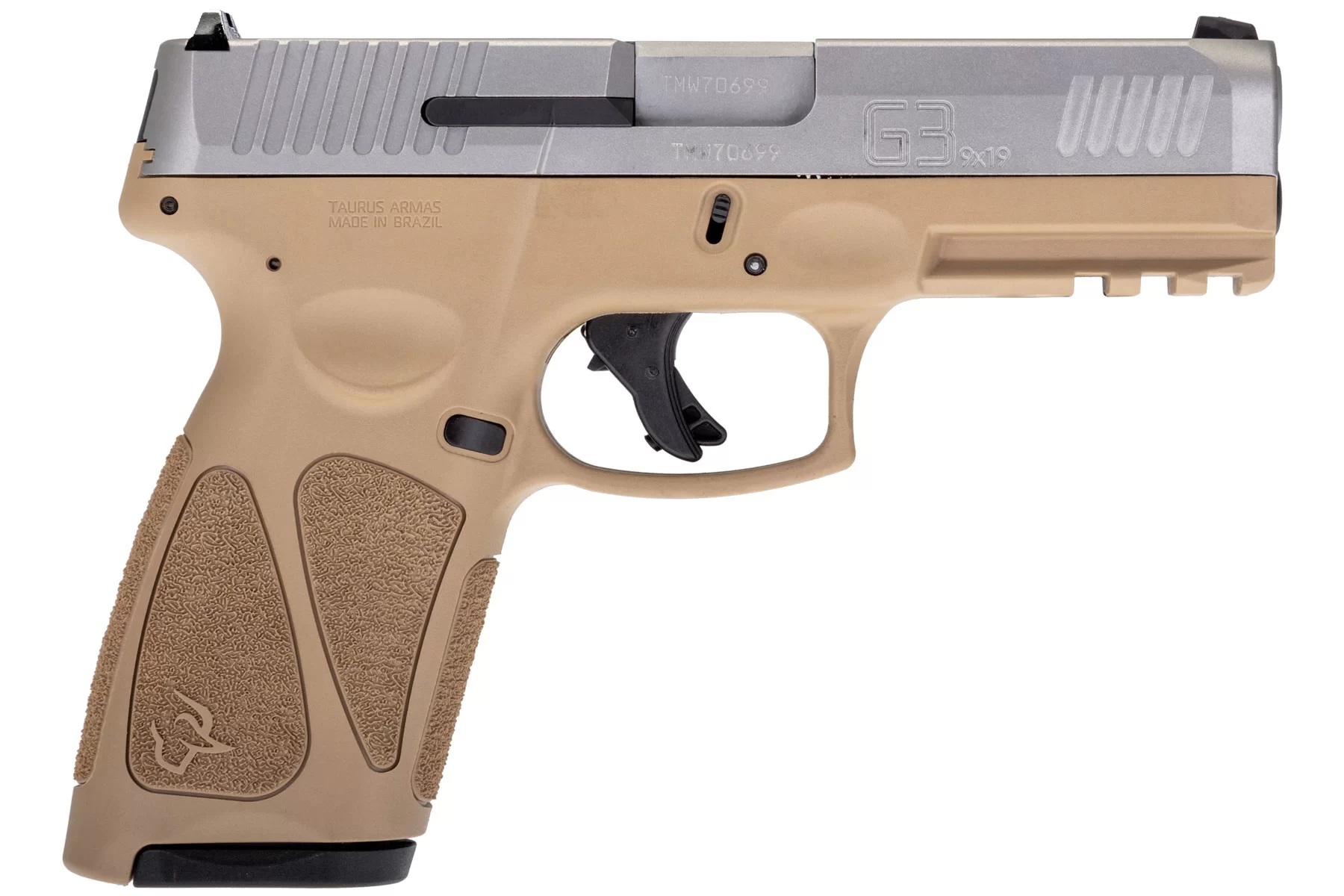 TAURUS G3 9MM TAN/SS 4″ 15+1
