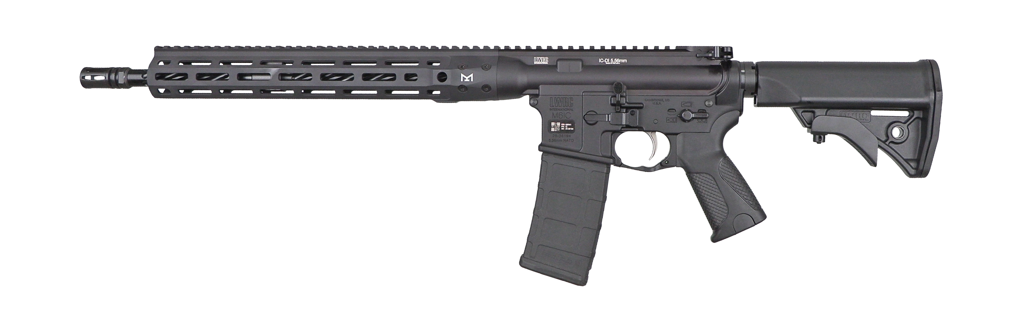 LWRC DI 5.56MM BLK 16.1″ 30+1 M-LOK
