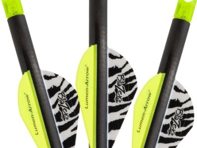 LUMENOK XBOW ARROW 20″ CARBON – GRN LIGHTED CRESCENT NOCK 3PK