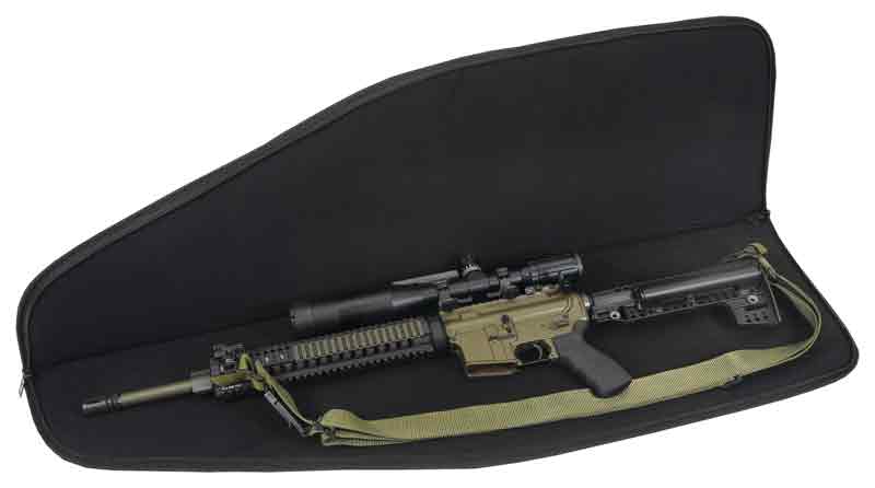US PEACEKEEPER 45″ MSR CASE BL – 4 MAG POUCHES 600 DENIER BLACK