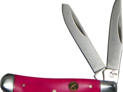 ABKT ROPER SERIES PINK SKY – PEANUT 2-BLADE PINK BONE HNDLS