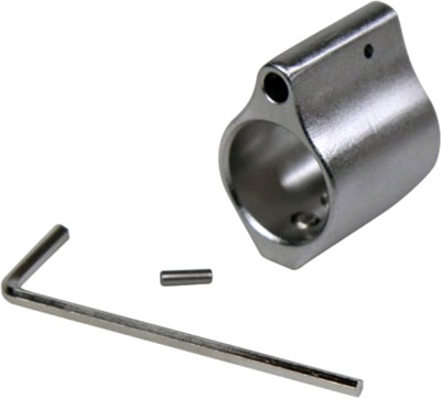 GUNTEC LOW PROFILE GAS BLOCK – .750 DIA STAINLESS STEEL
