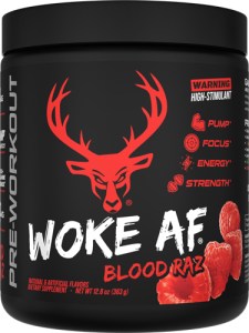 BUCKED UP PRE-WORKOUT WOKE AF – BLOOD RAZ 30 SERVINGS