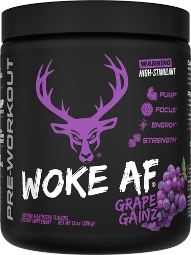BUCKED UP PRE-WORKOUT WOKE AF – GRAPE GAINZ 30 SERVINGS