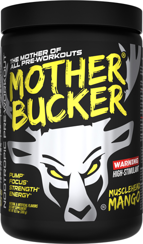 BUCKED UP PRE-WORKOUT MOTHER – BUCKER MUSCLEHEAD MANGO 20 SRV