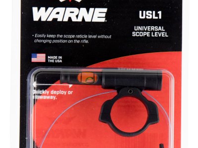 Warne USL1 Universal Scope Level  1″ Tube Diameter Universal Aluminum Black