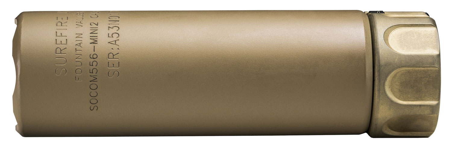 SureFire SOCOM556MINI2DE SOCOM556-MINI2  5.56x45mm NATO 1.50″ Diameter Dark Earth Aluminum/Stainless Steel