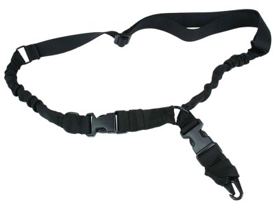 TacFire SL003B 2 To 1 Point Sling Black Nylon 30″-40″ OAL Adjustable Double Bungee Rifle