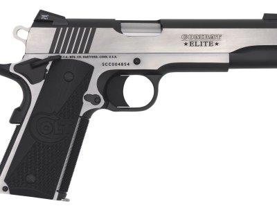 Colt Mfg O1070CE 1911 Combat Elite Government 45 ACP 5″ 8+1 Overall Two-Tone Elite Finish Stainless Steel Frame & Slide with Half Checkered & Scalloped Black G10 Grip & Night Sights