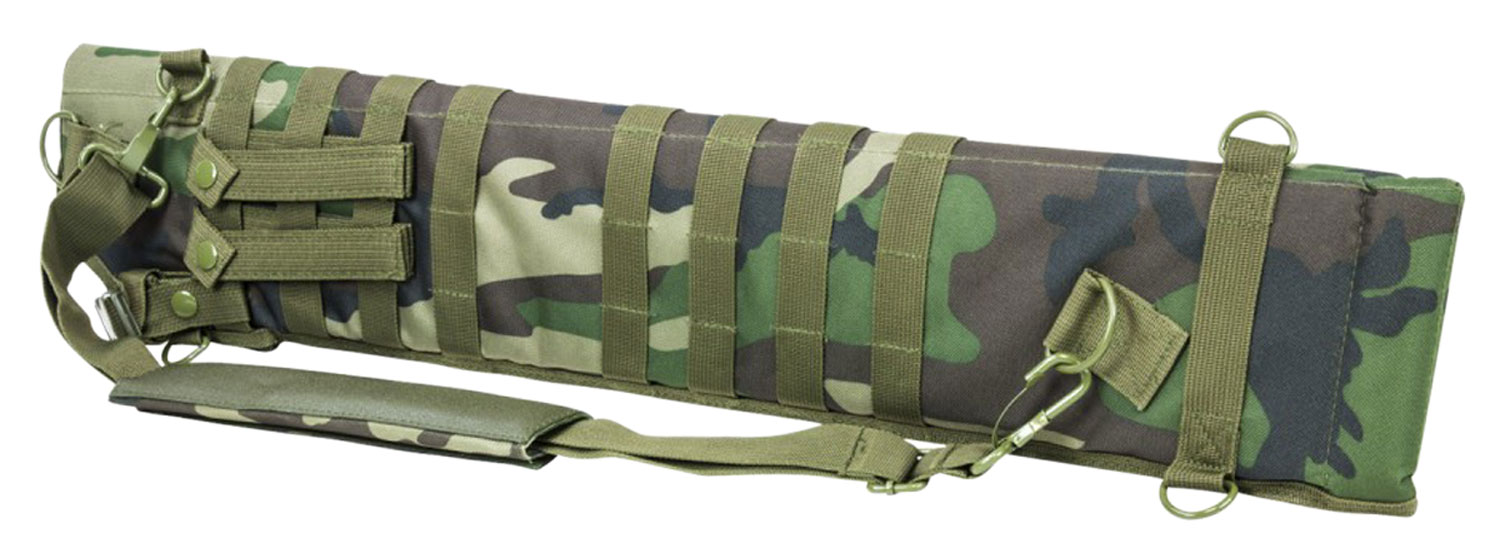 NcStar CVSCB2917WC VISM Shotgun Scabbard Woodland Camo 600D PVC 29″- 34.75″