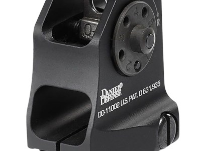 Daniel Defense 1906411002 A1.5 Fixed Rear Sight  Black Hardcoat Anodized Fixed Rear Sight