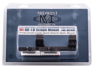 Midwest Industries MIQD1SM 1″ QD Scope Mount/Ring Combo Black Hardcoat Anodized