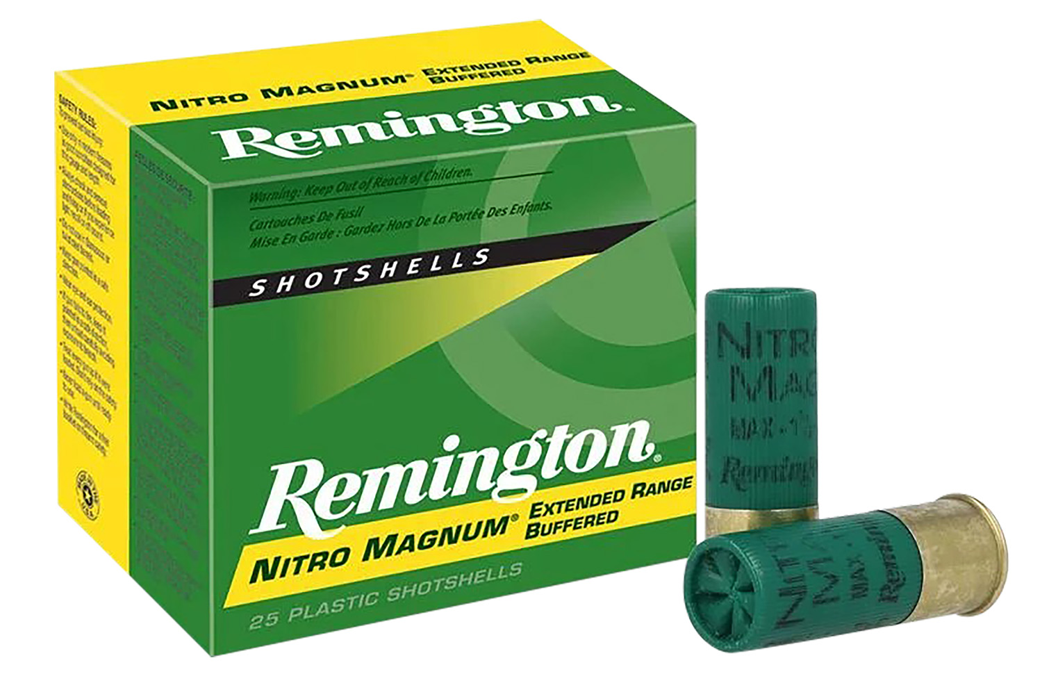 Remington Ammunition 26684 Nitro Magnum  12Gauge 3″ 1 7/8oz 4Shot 25 Per Box/10 Case